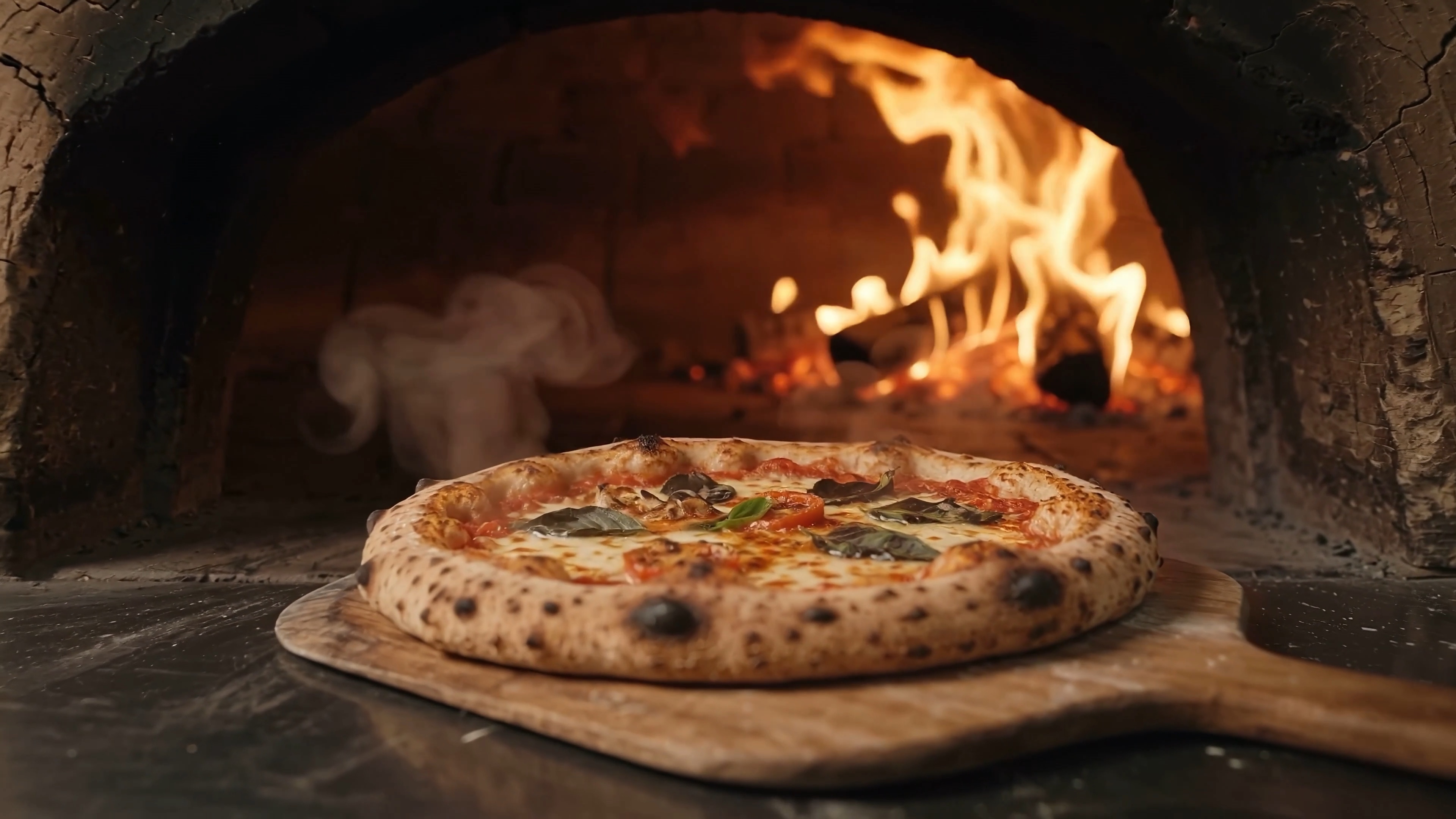Artisan Wood-Fired Pizza • Gourmet AI Commercial